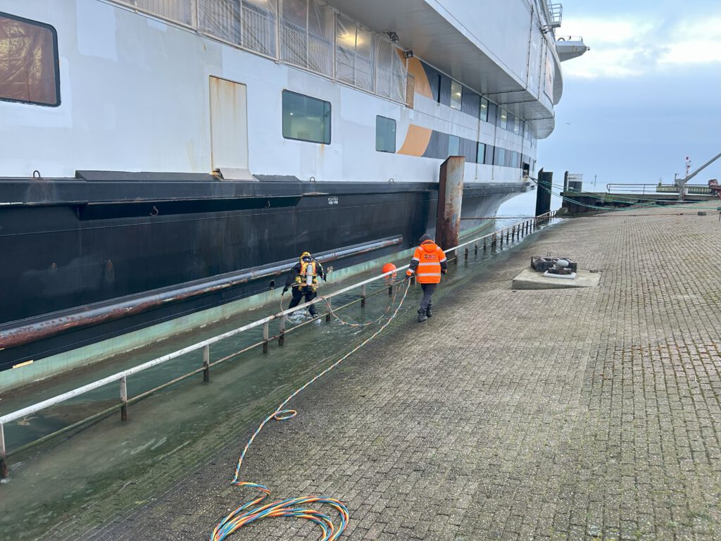 duikinspectie damwand palen Texel